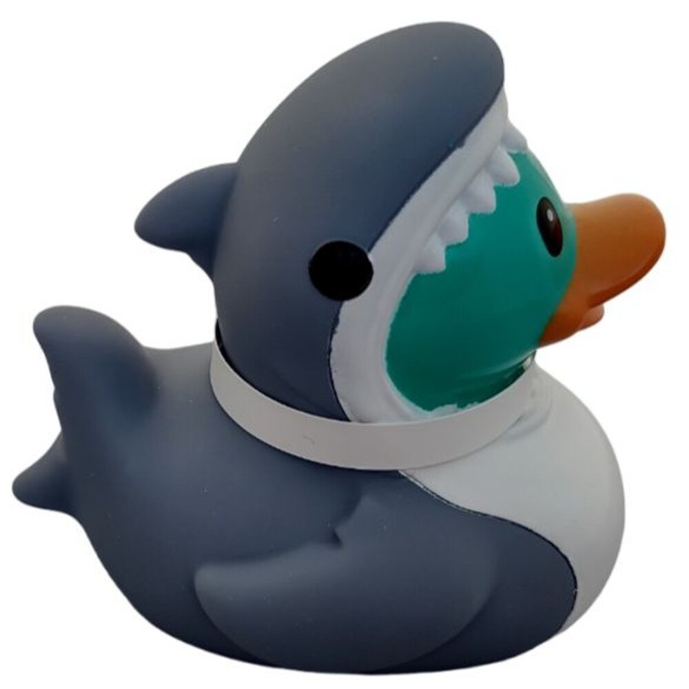 Shark Duck Rubber Ducky Sharky Duckie Halloween Floats Upright Animal Bath Toy